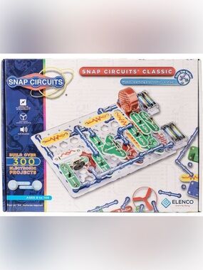 Snap Circuits 300 classic Electronic Kit building set Elenco EUC STEM science